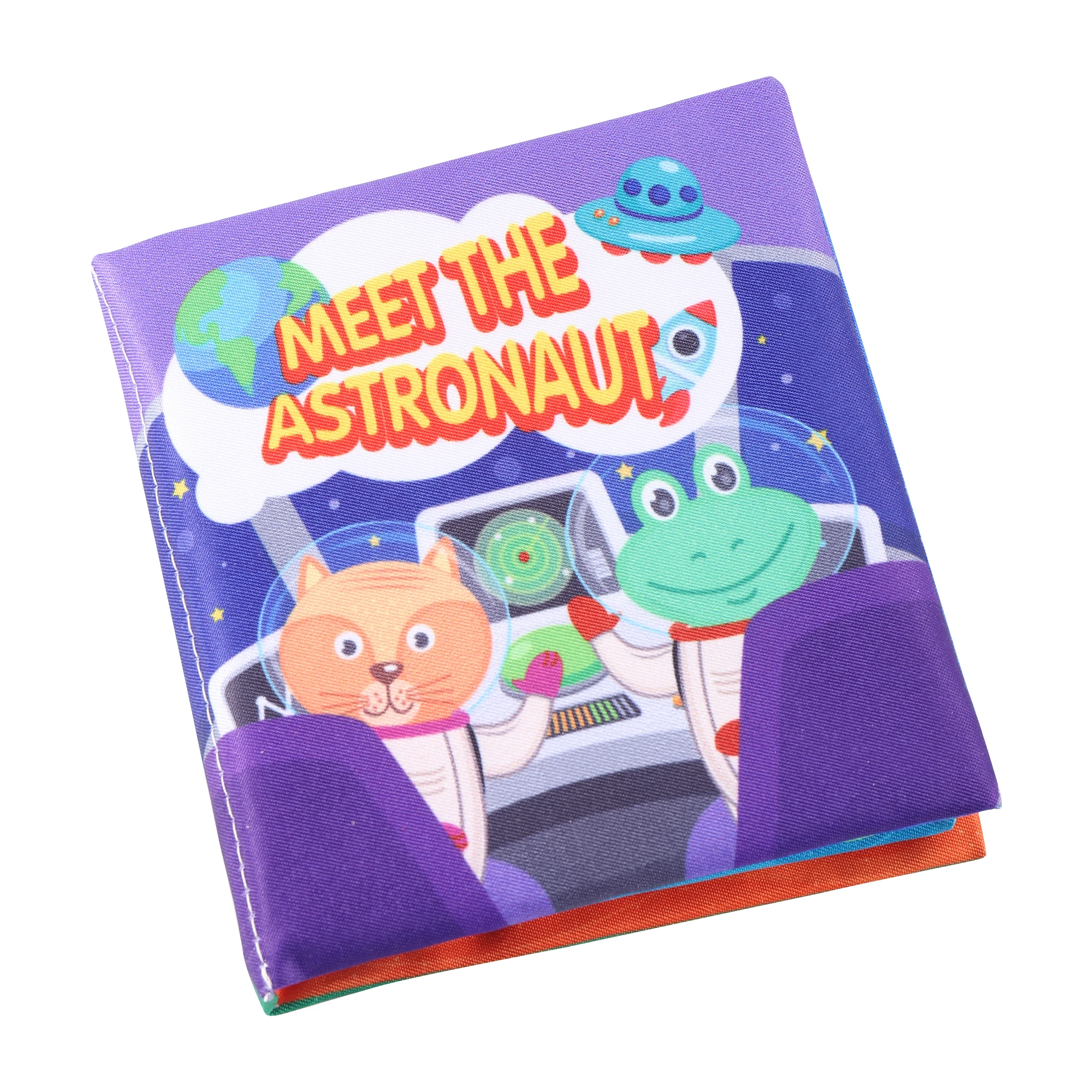 

0~3 Year Infant Soft English Fabric Book Meet The Astronaut Rustle Sound Reading Book Baby Early Learning Educational Supplies