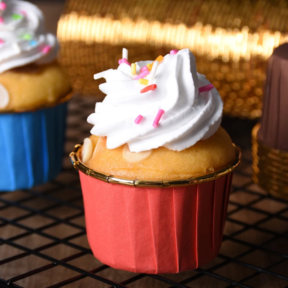 

50PCS Small Mini Cupcake Liner Baking Cup Paper Muffin Cases Cake Cup Egg Tarts Tray Cake Mould Wrapper Decorating Tools