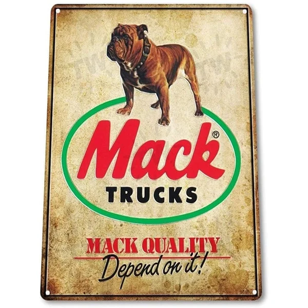 

Mack Trucks Auto Garage Vintage Retro Tin Sign Metal Sign TIN Sign 7.8X11.8 INCH