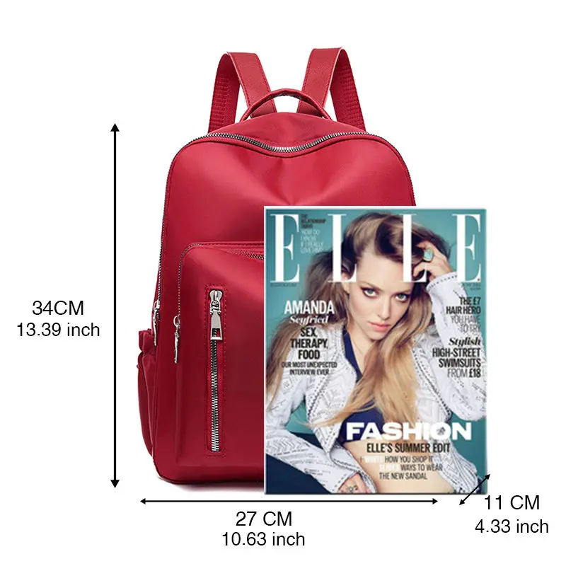 Роскошный брендовый женский рюкзак водонепроницаемый нейлоновый с защитой от