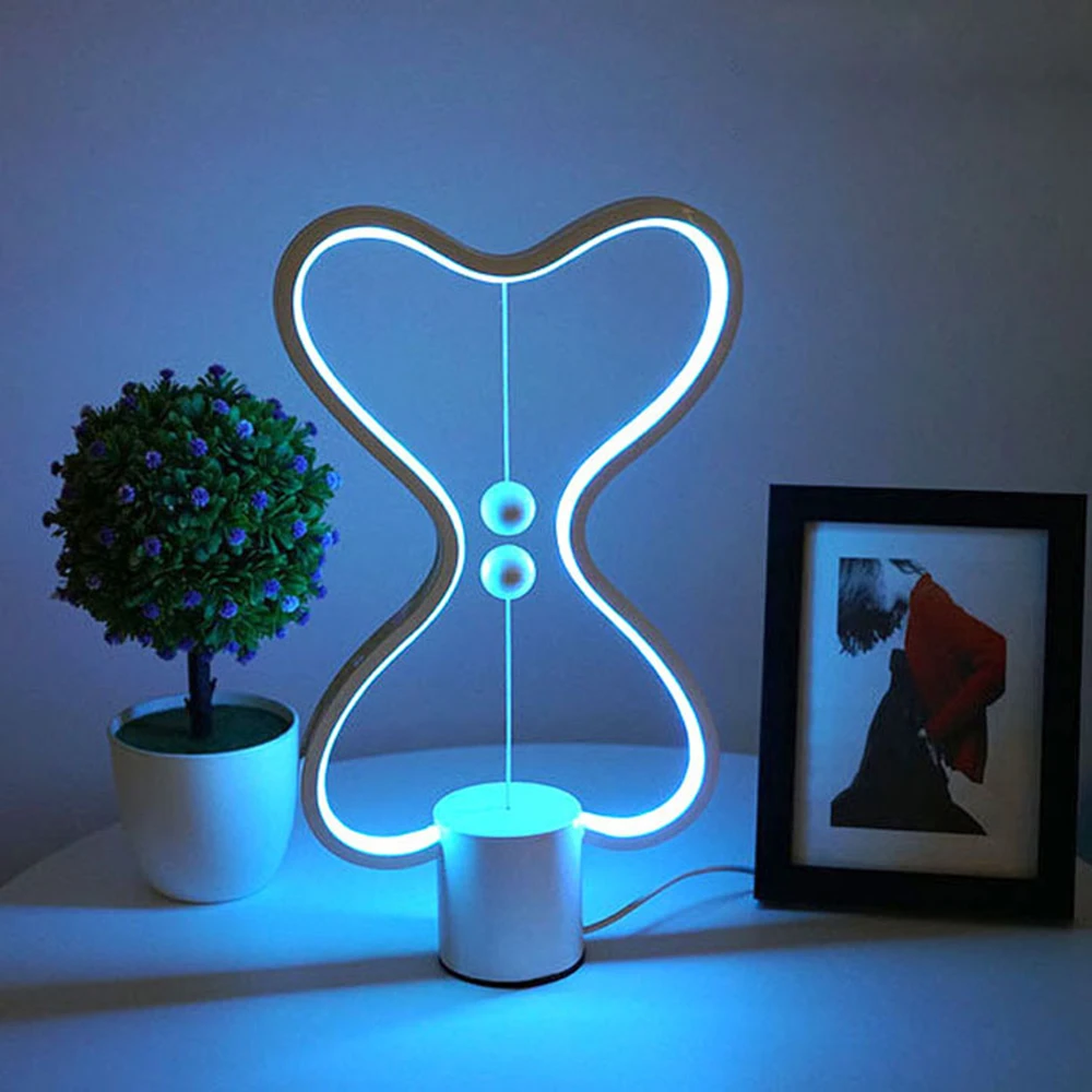 

LED Desk Lamp Magnetic Balance Smart Creative Bedroom Bedside Lamp Color Changing Desk Bar USB Atmosphere lamp