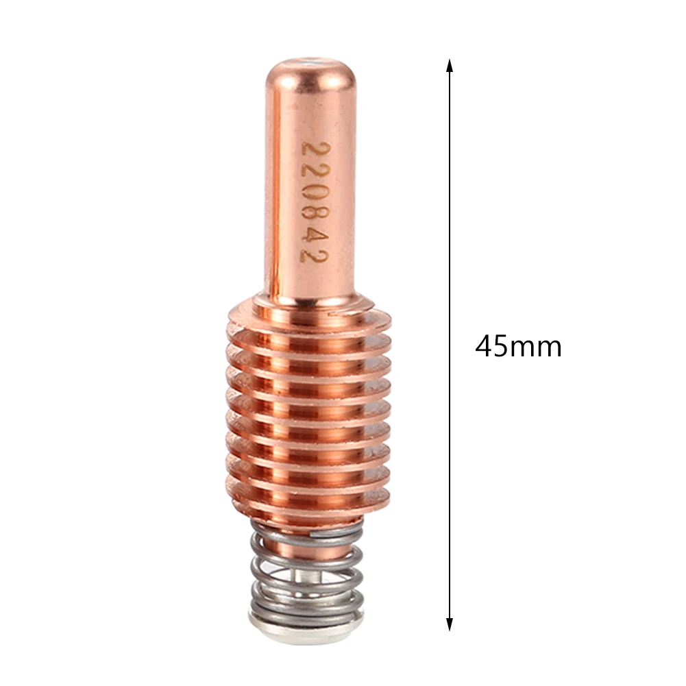 

5pcs Copper Tellurium Electrode Plasma Cutting Nozzles Plasma Consumable Replacement Parts for Plasma Cutting Welding Machine