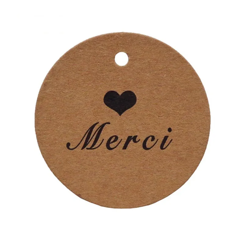 13 стилей 100 шт. ретро крафт бумага DIY Подарочные бирки Свадебный планировщик