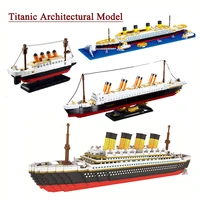 classic building blocks titanic cruise ship model brick collection 3d ship assembled building blocks childrens toy gifts no box