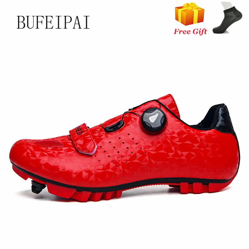 

Профессиональная Обувь для велоспорта SPD Cleat, обувь для горного велосипеда MTB, Нескользящие кроссовки для велоспорта, Мужская дышащая обувь для гоночного велосипеда 8