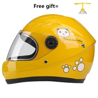motorcycle helmet kids moto helmet moto ear helmet personality full face motor helmet 5 colors pink yellow black white