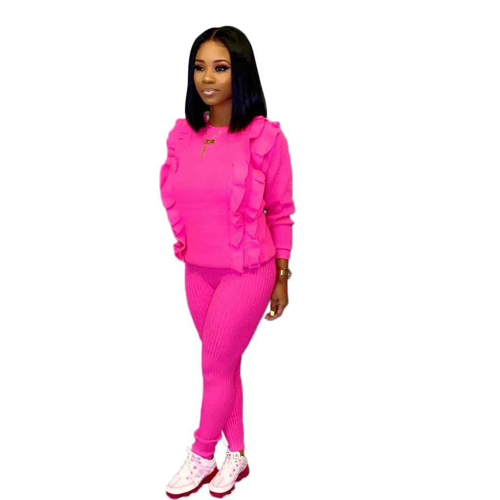 

Sweat Suits Women Two Piece Sets 2018 Casual Pullover Womens 2 Piece Sets 2021 Pink Outfit Korean Style Clothing Sexy Pants