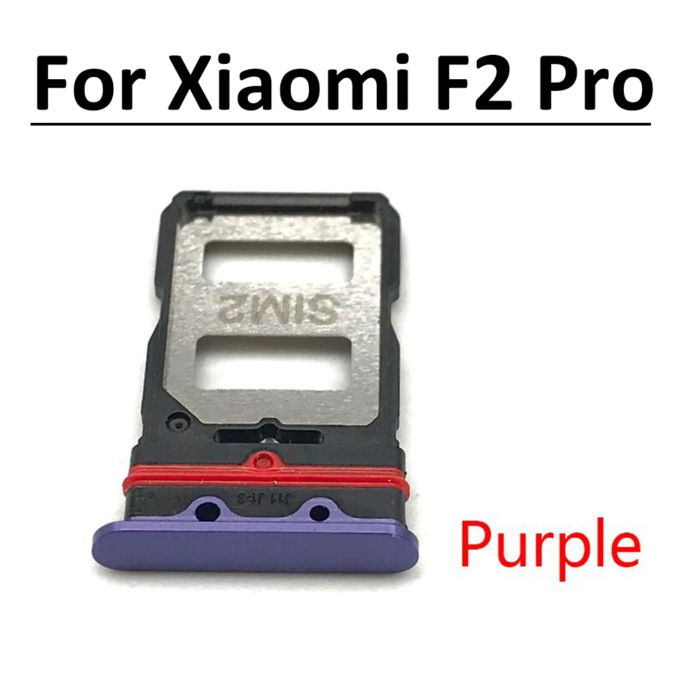 10pcslot micro nano sim card holder tray slot holder adapter socket for xiaomi redmi k30 pro poco f2 pro free global shipping