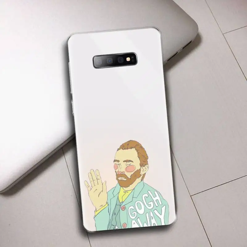 

Art Aesthetic Van Gogh Starry Night Phone Case Transparent For Samsung Galaxy S A 5 7 8 9 2015 20 edge plus 10 e lite 2019