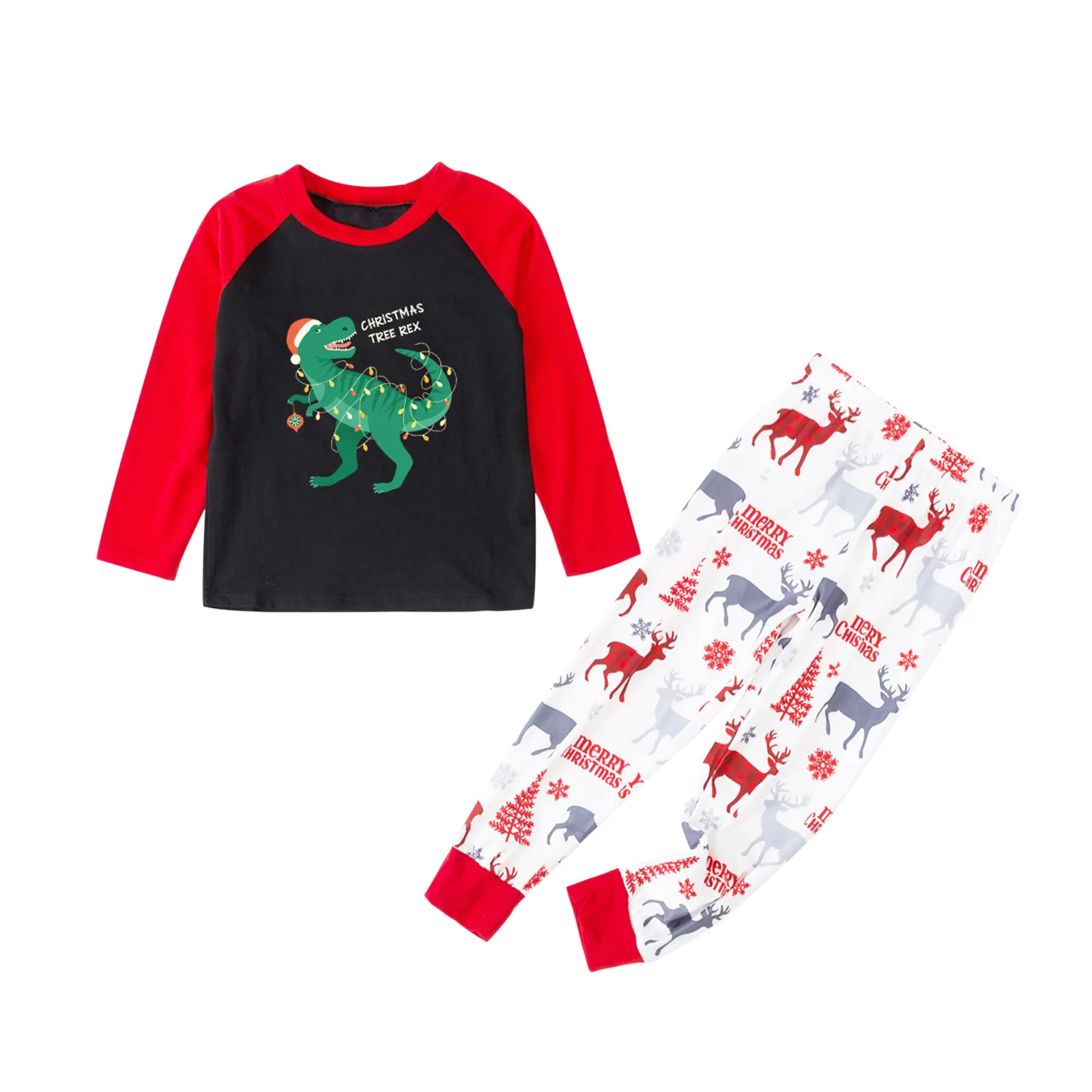 

Family Children Pants Blouse Kids Sleepwear Family And Xmas Pajamas Loungewear Pajamas Matching Set Print Christmas Tops