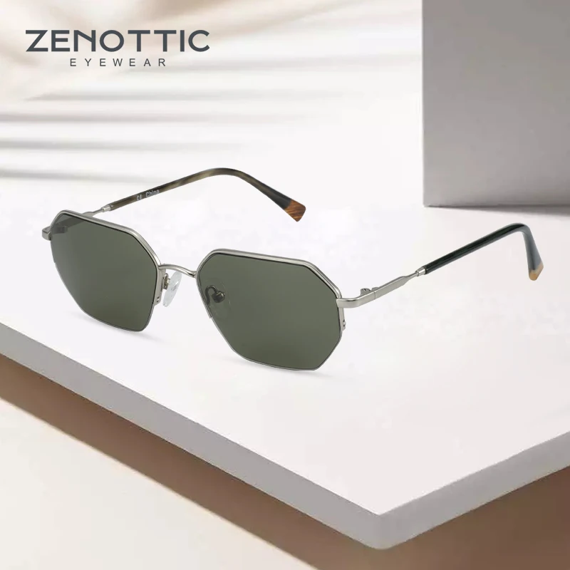 Солнцезащитные очки ZENOTTIC мужские/женские брендовые дизайнерские шестиугольные