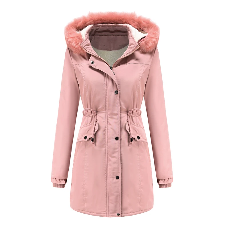 Autumn and Winter Women's Jackets, Warm Cotton-padded Clothes, Women's Thickening and Velvet Cotton-padded Jackets Woman Jacket