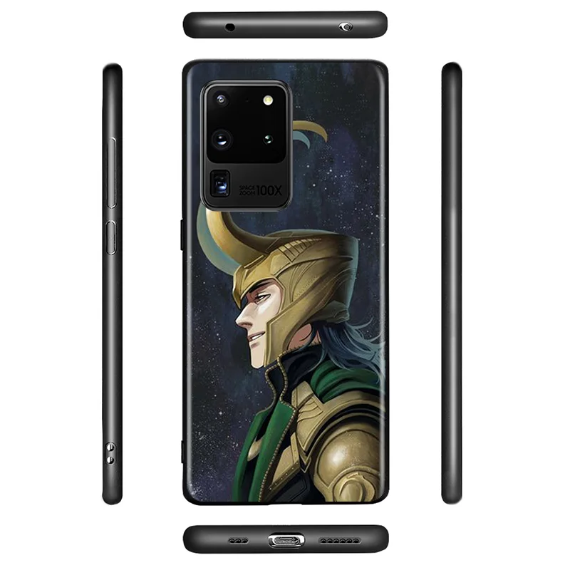 

Marvel Avengers Loki For Samsung Galaxy A01 A11 A21S A31 A51 A71 A91 A12 A32 A42 A52 A72 A02S Soft TPU Silicone Black Phone Case