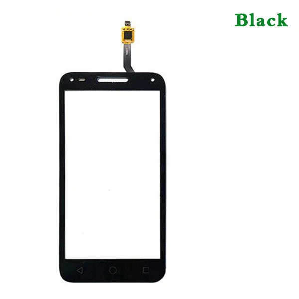 Черный 5," для Alcatel One Touch U5 3g 4047D 4047G 4047 OT4047 OT4047D сенсорный экран дигитайзер сенсор внешняя стеклянная панель объектива - Цвет: Черный