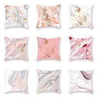 flowing watercolor marble pattern series cushion cover polyester pillow case decorative pillows cover for sofa car