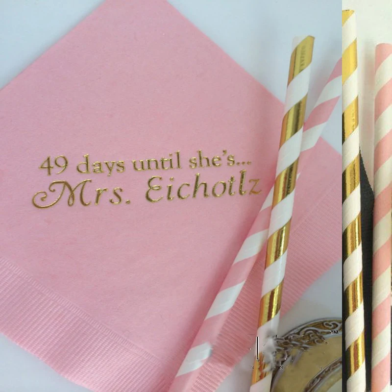 100 шт. в партии индивидуальный логотип Юбилейный детский душ день рождения