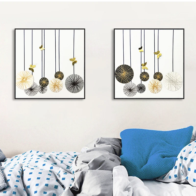 Абстрактный Одуванчик Холст Искусство плакаты принты нордическая любовь Цитата
