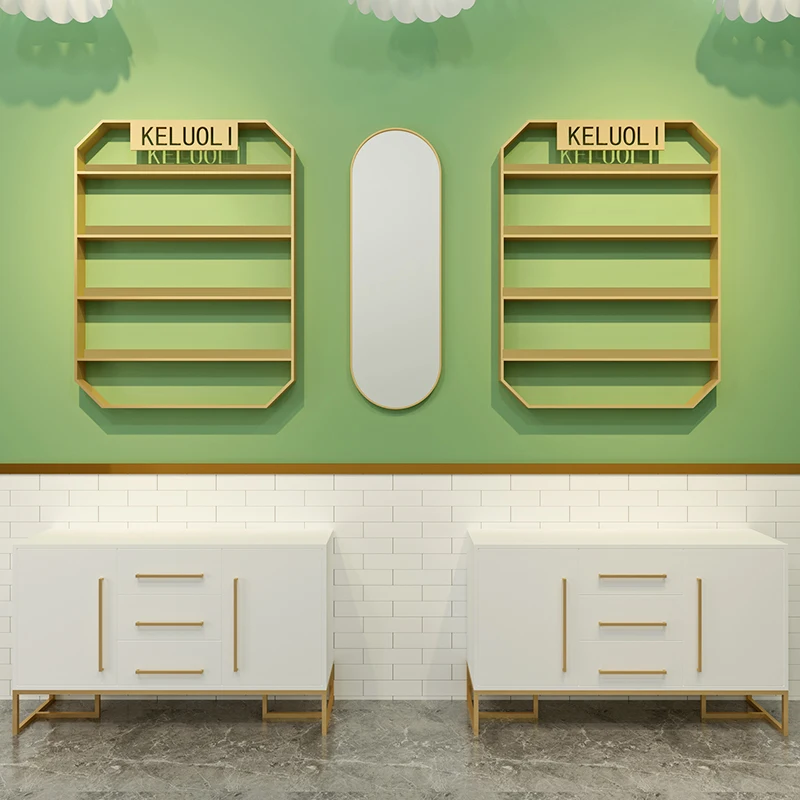 

160cm Luxury Floor Cabinet Modern Minimalist Nail Shop Storage Display Rack Storage Home Coffee Table Small Apartment TV Cabinet