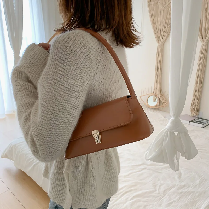 

Women's Shoulder Bags Fashion Exquisite Shopping Bag Retro Casual Women Totes Shoulder Bags Female Solid Color Handbag For Women