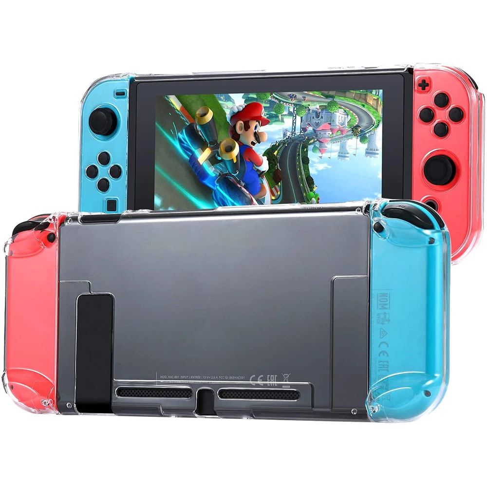

Dockable Protective Case Compatible with Nintendo Switch Separable Crystal Clear Case Compatible for Nintendo Switch Controller