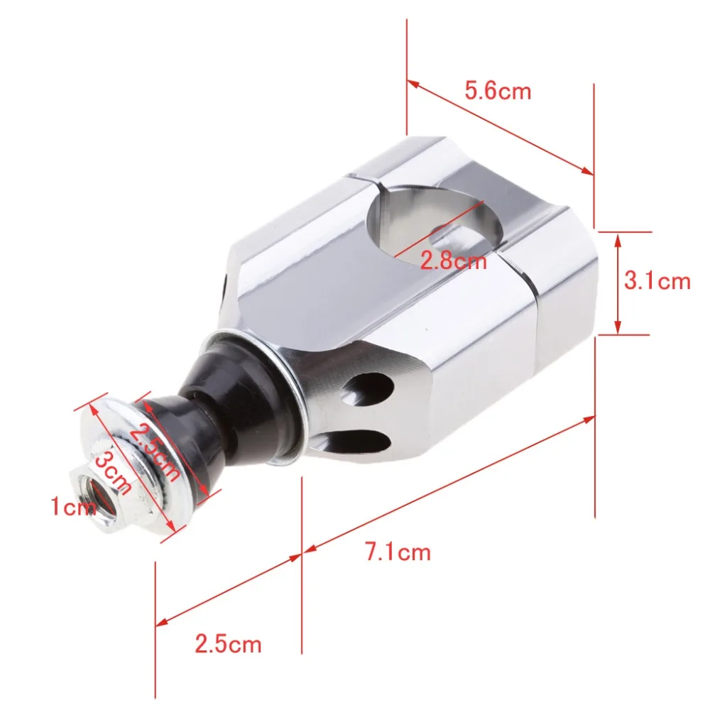2 шт. 1 1/" 28 мм CNC крепление на руль мотоцикла Riser Clamp алюминиевый точный CNC обработанный левый и правый руль