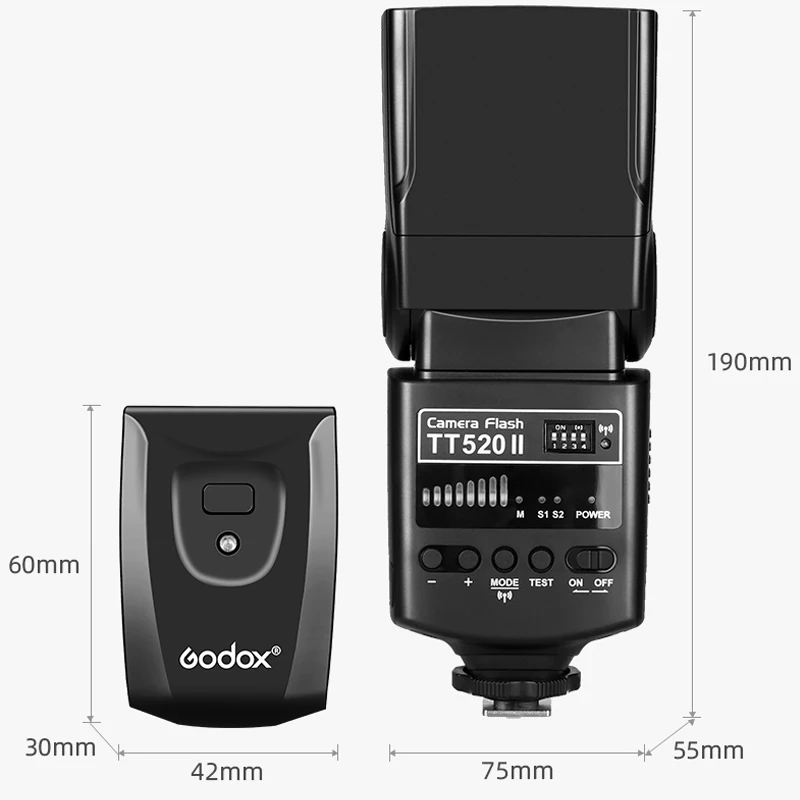 Godox TT520 II камера Вспышка Speedlite с передатчиком триггерный набор универсальная