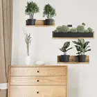 Настенная полка зеленая наклейка с изображением растений фон украшение стены Гостиная Спальня Кабинет Наклейка на стену