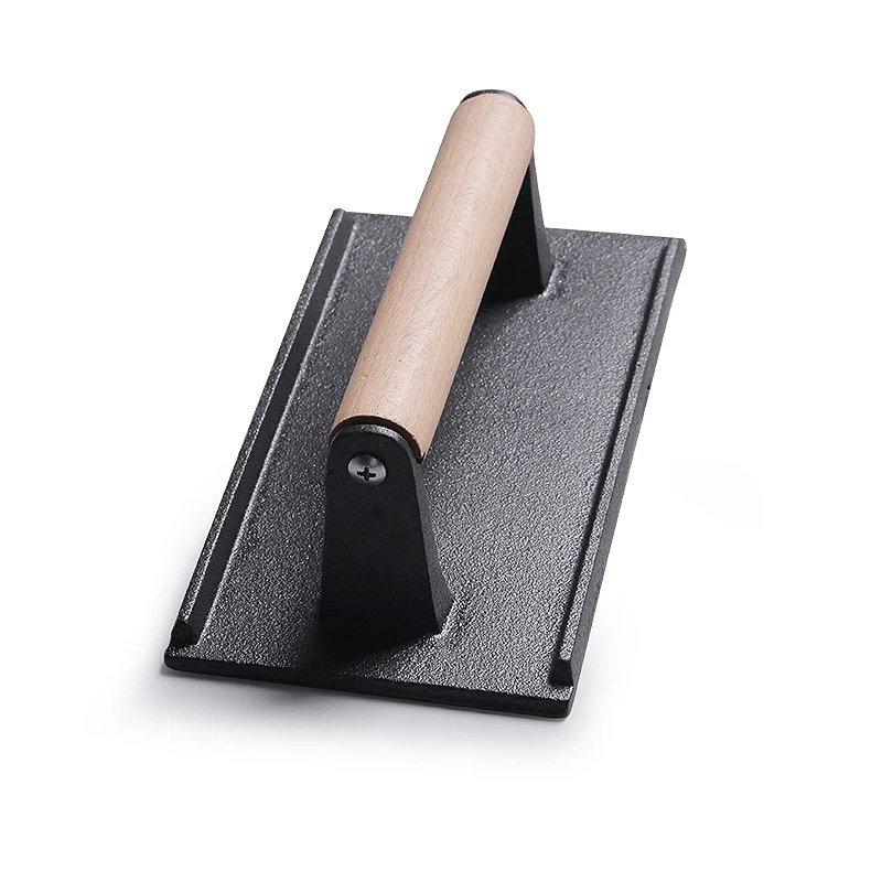 Инструмент для барбекю чугунная деревянная ручка тарелка стейка пресс мяса