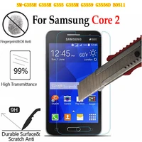 tempered glass screen protector film for samsung galaxy core 2 ii sm g355h g355h g355 g355m g3559 b0511 glas sklo an mobil case