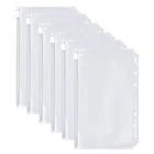 Карманы для блокнота А5А6 с 6 отверстиями, водонепроницаемые ПВХ конверты для банкнот, папка на молнии пакеты для блокнота, планера, путешествий