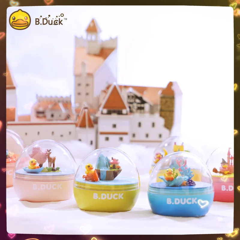 

9PCS B.Duck Little Yellow Duck Blind Box Action Figure Dream Journey Series Music Box Trendy Desktop Decoration Newest Toy Gift