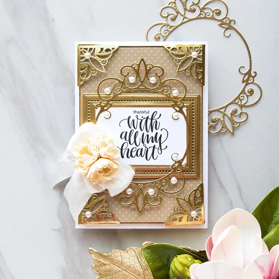 Свадебные поздравительные открытки декоративные металлические Вырубные штампы