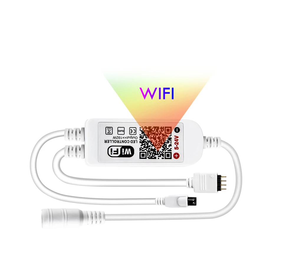 EeeToo WI-FI умный светильник RGB светодиодный ночной Светильник Диодная лента светодиодный RGB Гибкая полоса лампа ИК WI-FI контроллер DC12V ночной Светильник