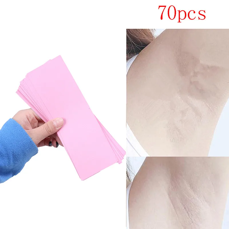70pcs Removal Body Hair Remove Wax Paper Rolls Epilator Strip Paper For Men And Women New