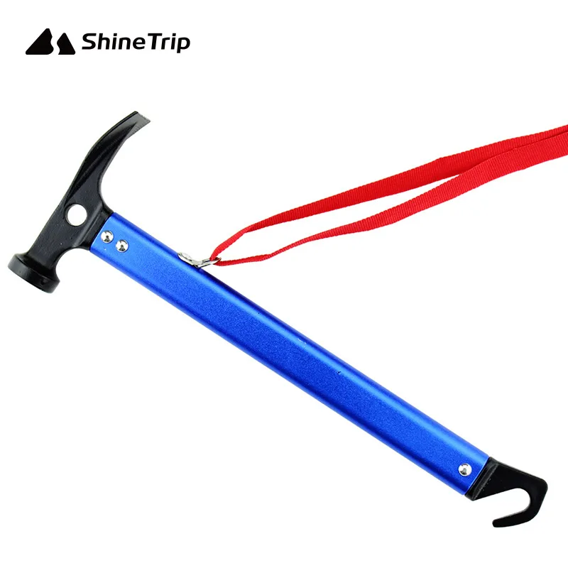 

ShineTrip A078, горный молоток для скалолазания, многофункциональная палатка, занавеска, молоток для ногтей, внешнее освещение, алюминиевый сплав