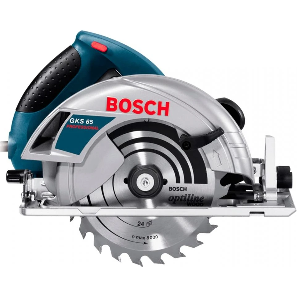 Пила циркулярная Bosch GKS 65 (000) (5900 об/мин мощность 1600 Вт диск 190 мм подключение