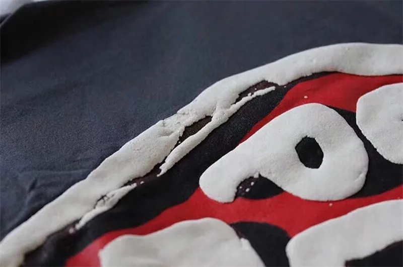 

West New Kanye CPFM.XYZ heart guideline tee Mens T-shirt Best quality Men Women Foam printing Streetwear T Shirt