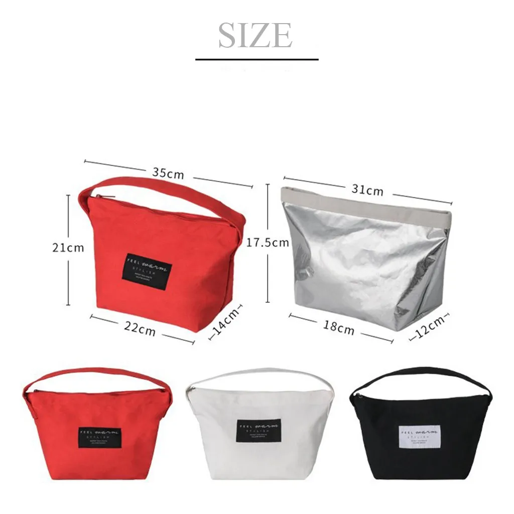 Простой дизайн многоразовая изолированная сумка для пикника обеда уличная