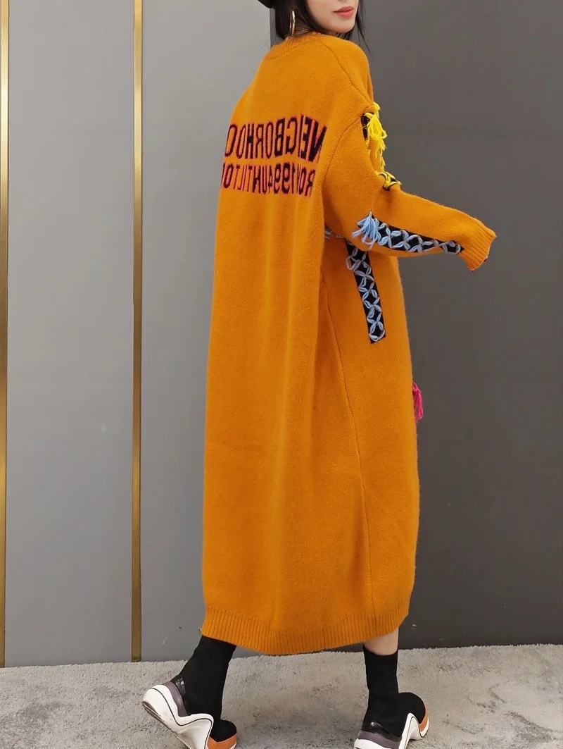 Женское трикотажное платье-свитер с юбкой в стиле колледжа | Женская одежда