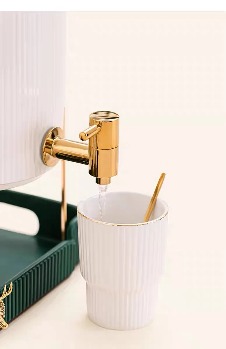 Отличный керамический кофейный чайный набор 3 2 л фарфоровый бочонок с краном