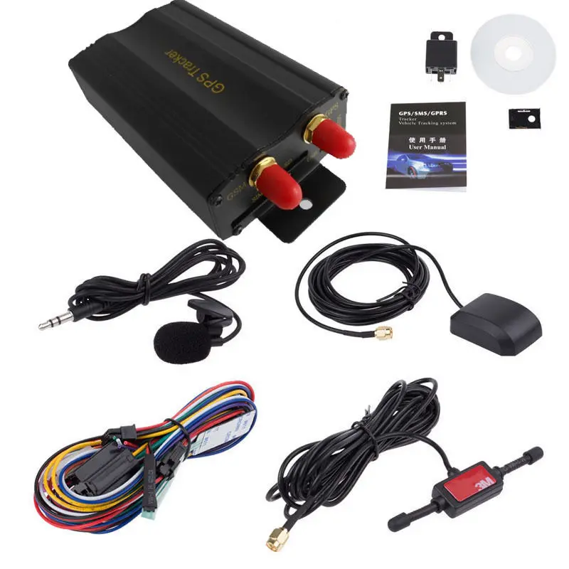 

GPS Tracker Car Support SOS Geo-Fence Tracking Device Over Speed Alarm Vehicle Tracker SMS GPRS Dual-Mode LBS GPS Locator