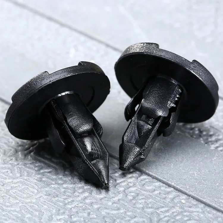 50 шт. авто бампер крепеж 8 мм отверстие пластиковые заклепки для Nissan Fender фиксатор