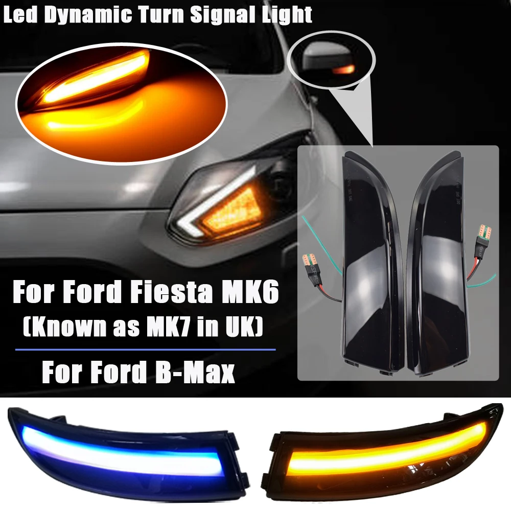 Двухцветный СВЕТОДИОДНЫЙ динамический поворотник для Ford Fiesta MK6/UK MK7 2008 2017 B | Отзывы и видеообзор