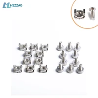 square hole hardware cage nuts and fixing screw washers for server racks and cabinets 10 sets of m5 m6 16mm 20mm