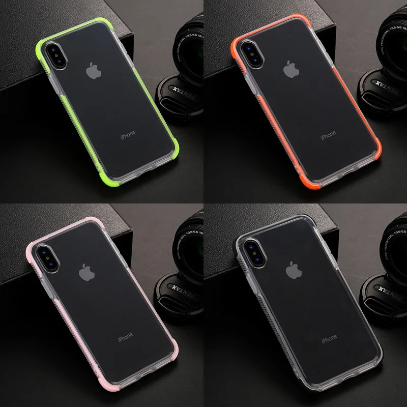 Роскошный прозрачный чехол противоударный для телефона IPhone X XS XR MAX 8 7 6S Plus