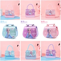 disney frozen 2 princess girls pu handbag messenger bag cartoon elsa children shoulder bag for kids fashion shopping bag gifts