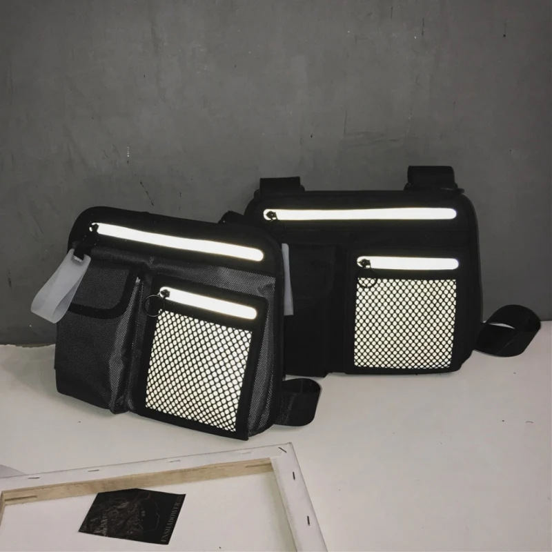 Тактический нейлоновый жилет военный нагрудная рация светоотражающая сумка