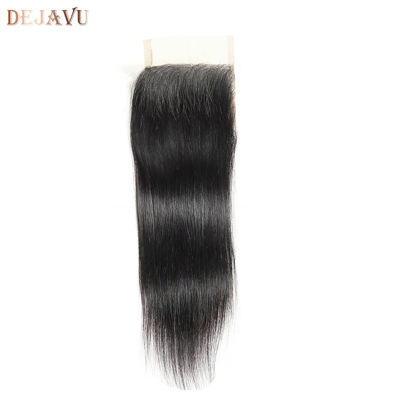 DEJAVU Kim K Skill Hair Remy hair 6*6 закрытие бразильские прямые волосы Кружева Закрытие человеческих волос предварительно сорвал с волосами младенца