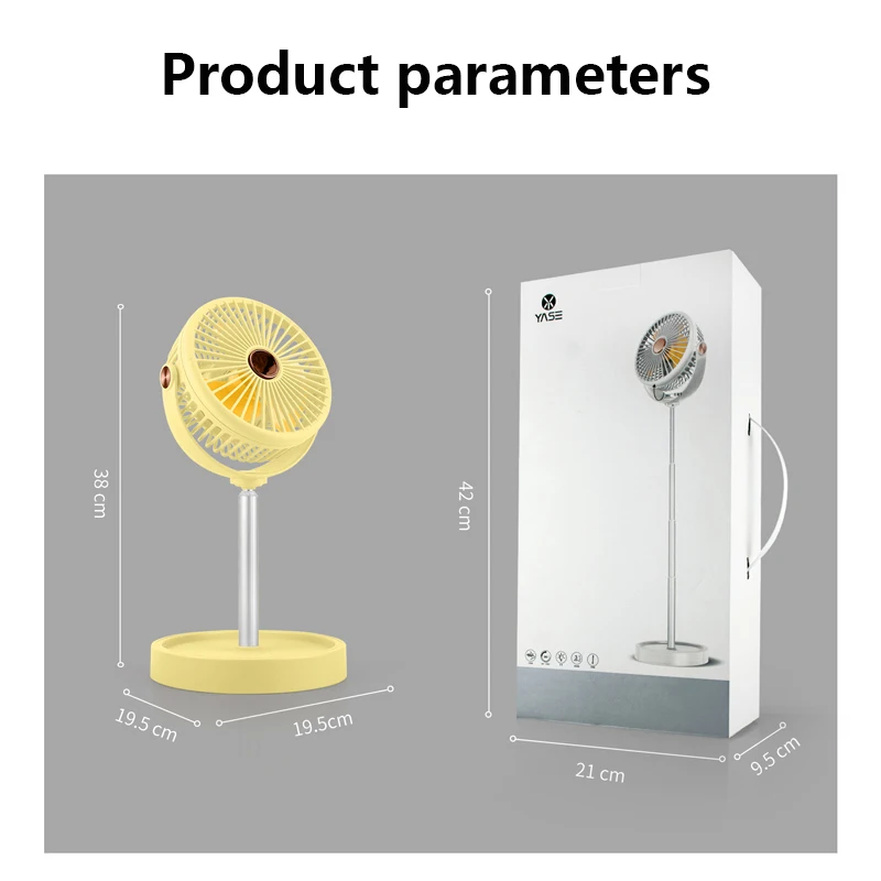 

New Pattern Fan 360 Air SupplyAngleHeightCanBeAdjustedAtWillChargingFanWithNightLightFunctionPortableHomeOfficeStudentPortable