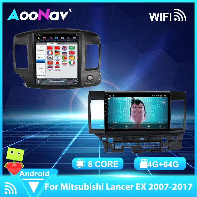 

Мультимедийный плеер для Mitsubishi Lancer EX 2007-2017 с сенсорным экраном, 2 din, Android